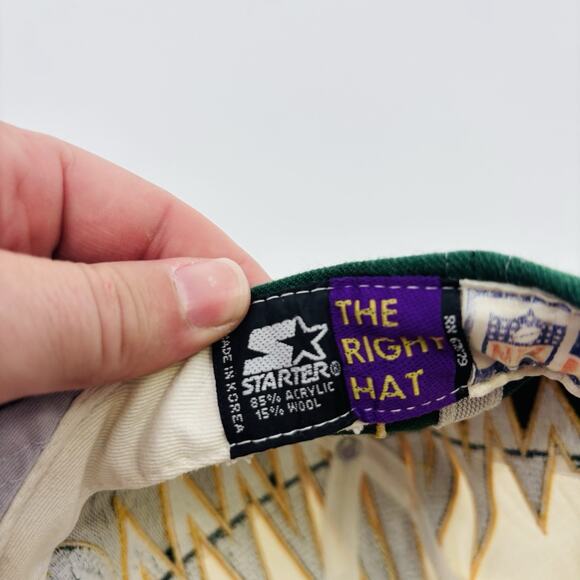 VINTAGE 90s GREEN BAY PACKERS HAT SHOCKWAVE HEARTBEAT PRO LINE CAP STARTER - Picture 6 of 6